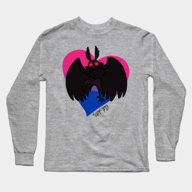 [Pride Cryptids] Mothman Long Sleeve T-Shirt by Cuteskitty